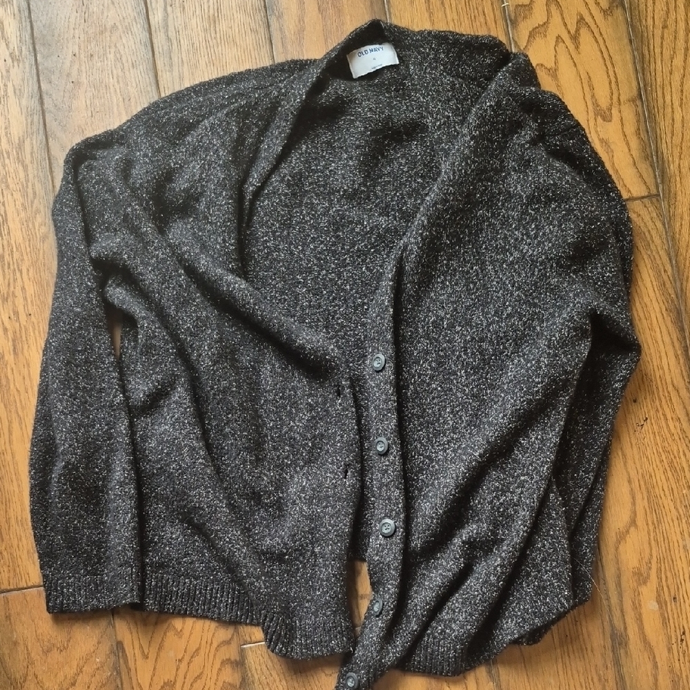 Old Navy Charcoal Knit Cardigan
